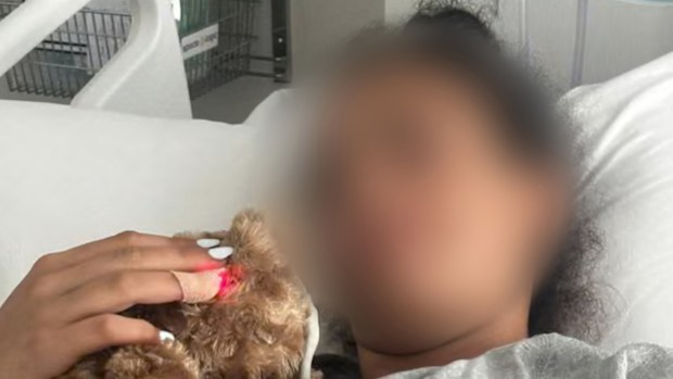 A 14-year-old girl bravely took a bullet to her thigh as she shielded two toddlers from the gunfire that rained down on crowds at Bondi Beach. 