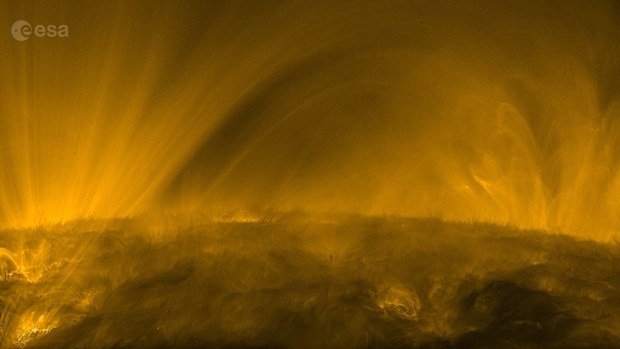 New vision of the sun's surfaced captured on the Solar Orbiter. 