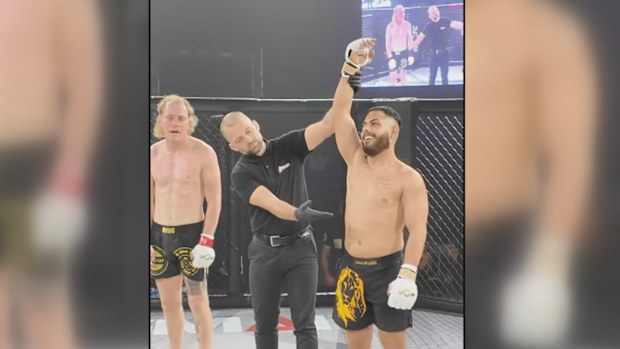 The 25-year-old is a local construction worker, MMA fighter, and father of a one-year-old.