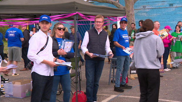 Liberal candidate Anthony Marsh rose to the top of the ballot in Nepean after more than 50,000 locals cast their votes yesterday.