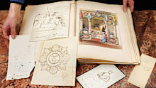 Some drawings by the teenaged monarch are now up for auction.