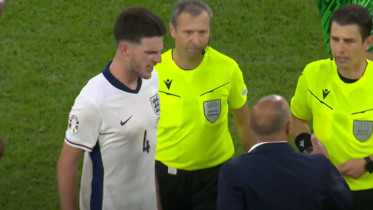 Euros 2024 news; Declan Rice at the centre of a heated altercation with ...