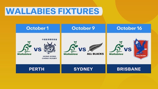 2027 Rugby Dünya Kupası için Wallabies programı.