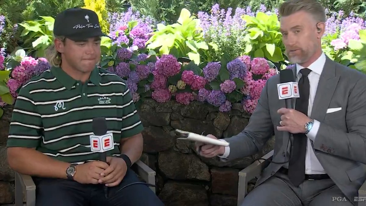 Hilarious error costs rookie PGA Championship lead