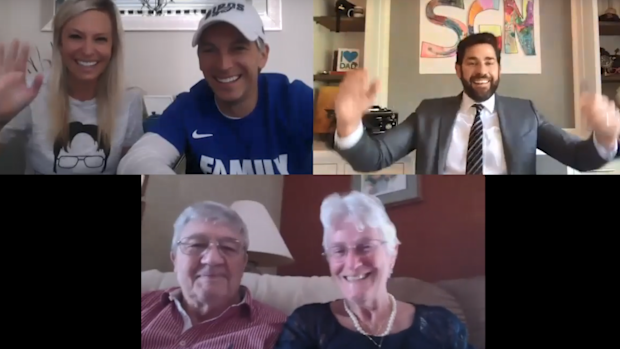 John Krasinski surprised the Office-obsessed couple by marrying them in front of their family and friends