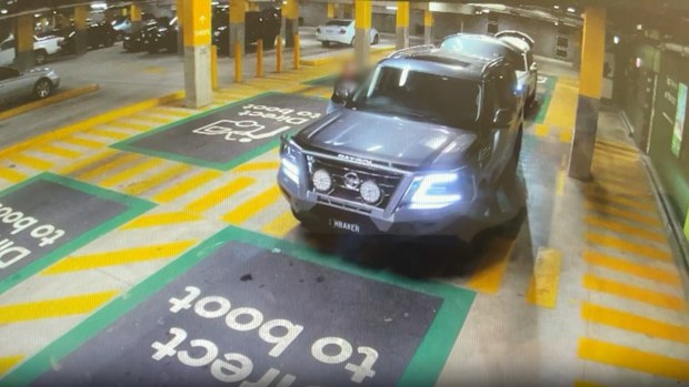 She then allegedly drove off again without the child, crashing into two pedestrians as she drove away - a 16-year-old male and a 39-year-old woman.