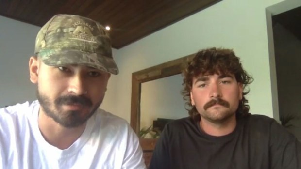 Five Australians have survived after a ferry capsized off Bali's mainland, killing two Chinese tourists and a Balinese crew member. Tristan Gorringe and Bailey Hearne have told 9News the captain of the vessel was going too fast and hit a large wave at a terrible angle.