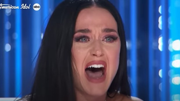 Katy Perry breaks down on TV when school shooting survivor auditions on American Idol.