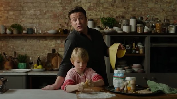 Jamie and Buddy Oliver