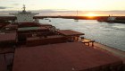 A bulk carrier sits moored at Fortescue Metals Group's Herb Elliott port facility  in Port Hedland. 