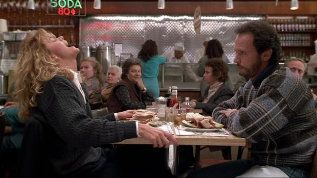 Meg Ryan as Sally and Billy Crystal as Harry in When Harry Met Sally...