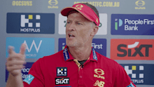 Gold Coast Suns coach Damien Hardwick fires back at a reporter.