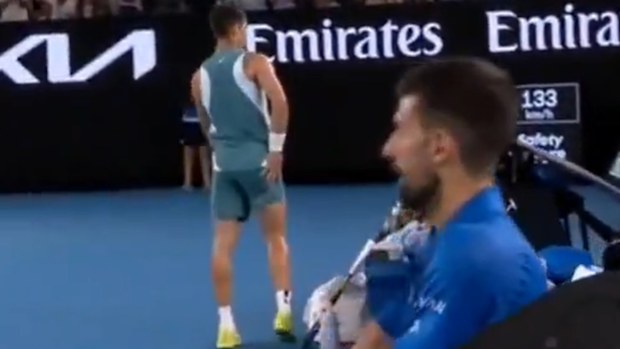 Carlos Alcaraz was accused of mocking Novak Djokovic.