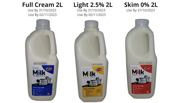 Milk sold at Coles and Woolworths has been recalled due to E. coli.