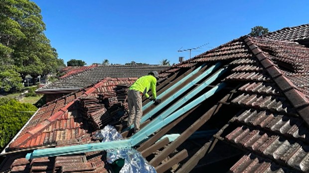 Frank says a father-and-son Irish roofing team knocked at his door last month, offering their services.
