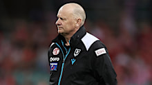 Power head coach Ken Hinkley looks on during their loss to Sydney.