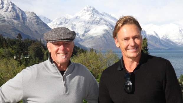 Guy Leech with close friend Charles Stewart.