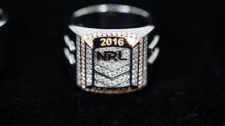 The ultimate piece of bling ... the first look at the NRL ...