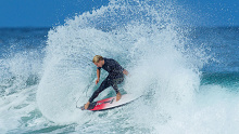 Ethan Ewing training at Bells Beach in the lead up to the Bells Beach Pro.
