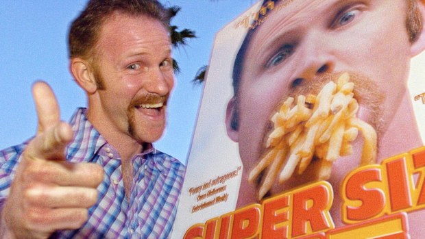 Morgan Spurlock at the Los Angeles premiere of his film Super Size Me in 2004.