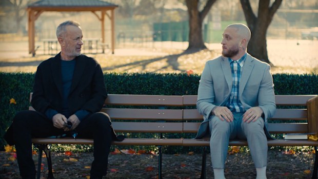 Tom Hanks and Chet Hanks appear in a Something Out West music video. The music video for the song features Chet Hanks recreating scenes from his father Tom Hanks's 1994 Oscar-winning film "Forrest Gump."