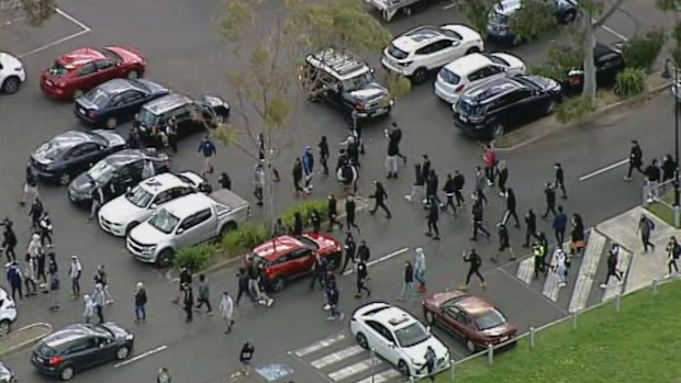 Protests Melbourne: riot police swoop on Northcote park as arrests made ...