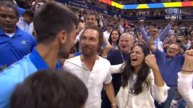 Matthew McConaughey and Novak Djokovic