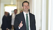 Nationals Senator Matt Canavan arrives for a Nationals partyroom meeting, at Parliament House in Canberra on Wednesday 11 March 2026.
