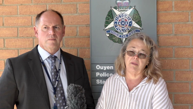 Steve Trewavas, left, from Victoria Police said the killing was vicious.