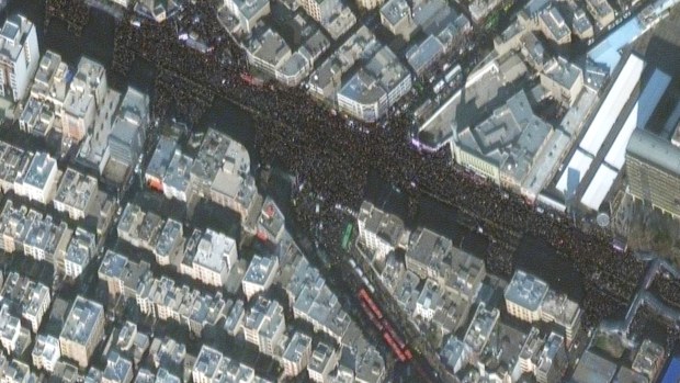 Although there was no independent estimate, aerial footage and Associated Press journalists suggested a turnout of at least 1 million.
