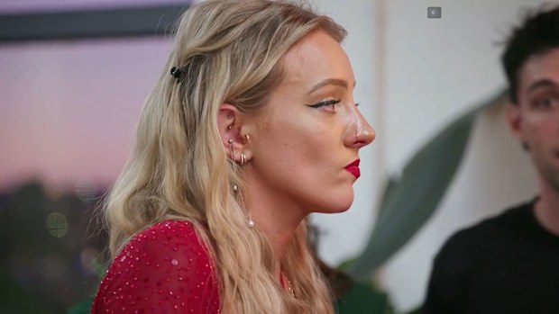 MAFS 2023 Lyndall at the reunion Dinner Party