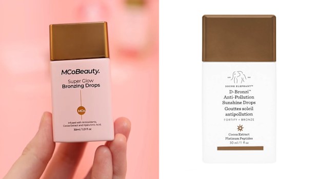 MCoBeauty's Super Glow Bronzing Drops look very similar to Drunk Elephant's cult D-Bronzi™ Anti-Pollution Sunshine Drops.