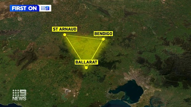 The rock was discovered in Victoria's "Golden Triangle", an area from Ballarat across to Bendigo and up to St Arnaud.