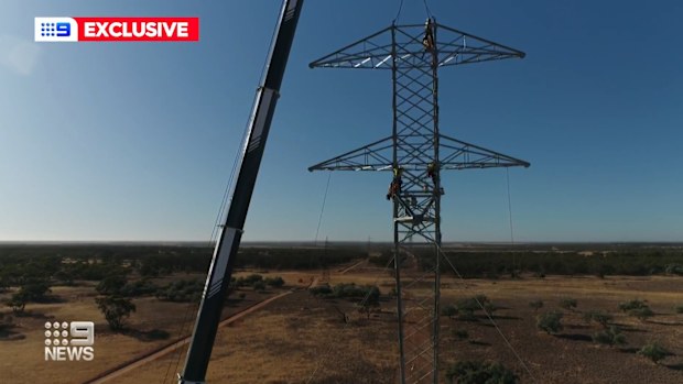 A massive project is underway to construct an 'energy superhighway' connecting three states.Transmission lines will be created promising to build up a more reliable grid, bring down power bills and secure Australia's clean energy future.