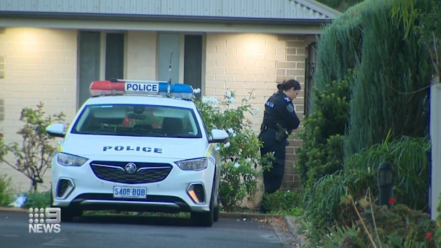 Police are hunting whoever hurled a firebomb at a home in Adelaide.A motorbike was seen speeding away from the house in the city's north after the early morning attack.