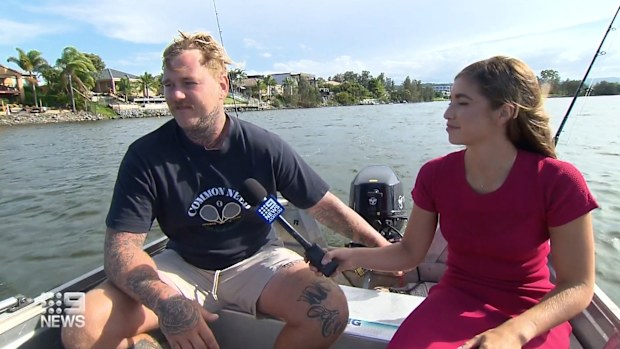 A tradie has detailed how he reeled in a mammoth bull shark from a Queensland lake while fishing from a tinnie.Jake Posa was staggered to find a a 2.8 metre bull shark on the end of his line in Lake Orr on the Gold Coast.