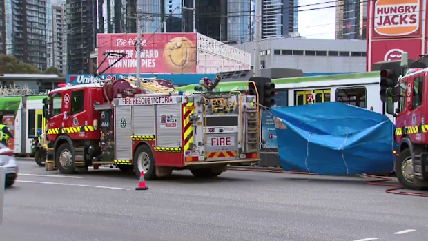 Pedestrian killed after being hit by tram in South Melbourne | Nine.com.au