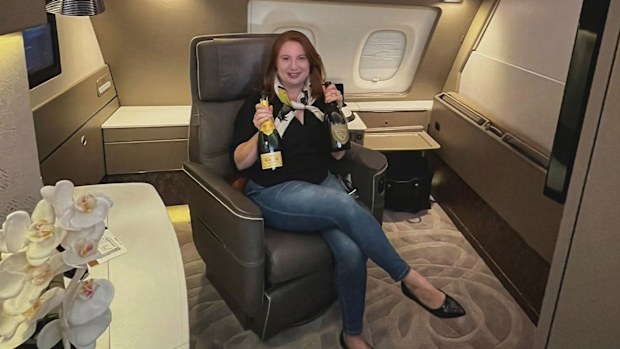 The entire trip was in business class and was mainly paid for with Qantas points.