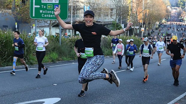 Robyn Smith, pictured running in a previous City2Surf.