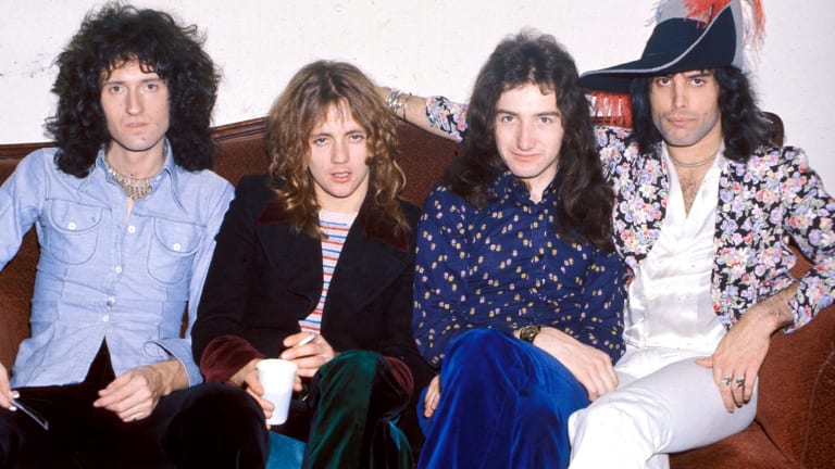 From left: Brian May, Roger Taylor, John Deacon, Freddie Mercury. 