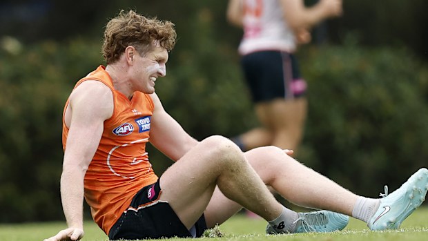 Tom Green injured at training.