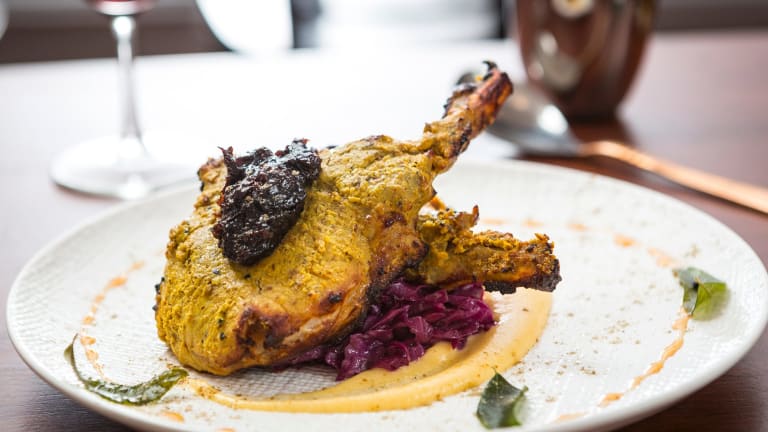 The Achari pork chop at Piquancy.