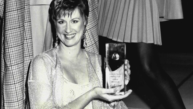 Perri Cutten, when she won top fashion prize, the Woolmark Award for Excellence in 1991.