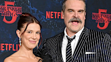 David Harbour has said he "adores"﻿ his Stranger Things co-star Millie Bobby Brown amid rumours the actress had filed a bullying and harassment claim against him.