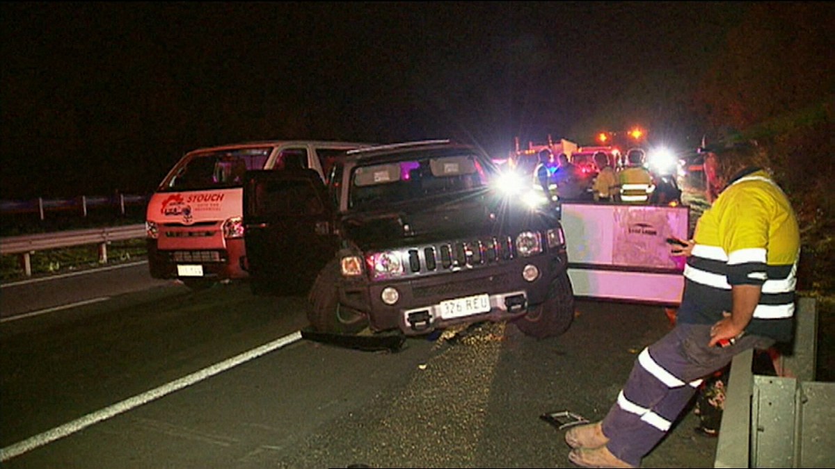 Stolen Hummer rammed into cars and ambulance in Brisbane road chaos ...