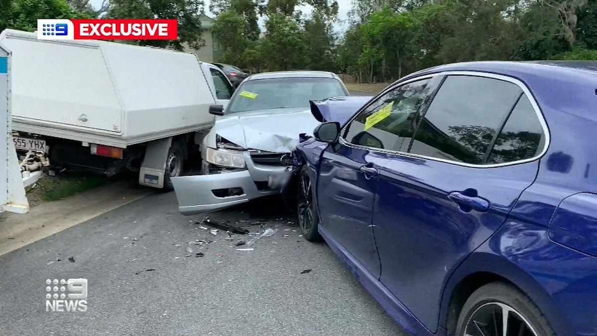 Officer taken to hospital after police car collides with stolen car ...