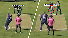 Josh Inglis was given not out, and the ball declared dead after backing away from a Mark Watt delivery after well after the ball had been released.