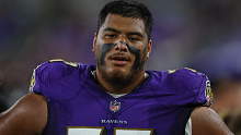 Daniel Faalele was inactive for the Ravens in their win over the Jets, but could feature in the coming weeks.
