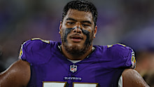 Daniel Faalele was inactive for the Ravens in their win over the Jets, but could feature in the coming weeks.