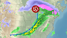 Millions of Americans are being warned of severe weather impacting central and eastern states this week. (CNN Weather via CNN Newsource)